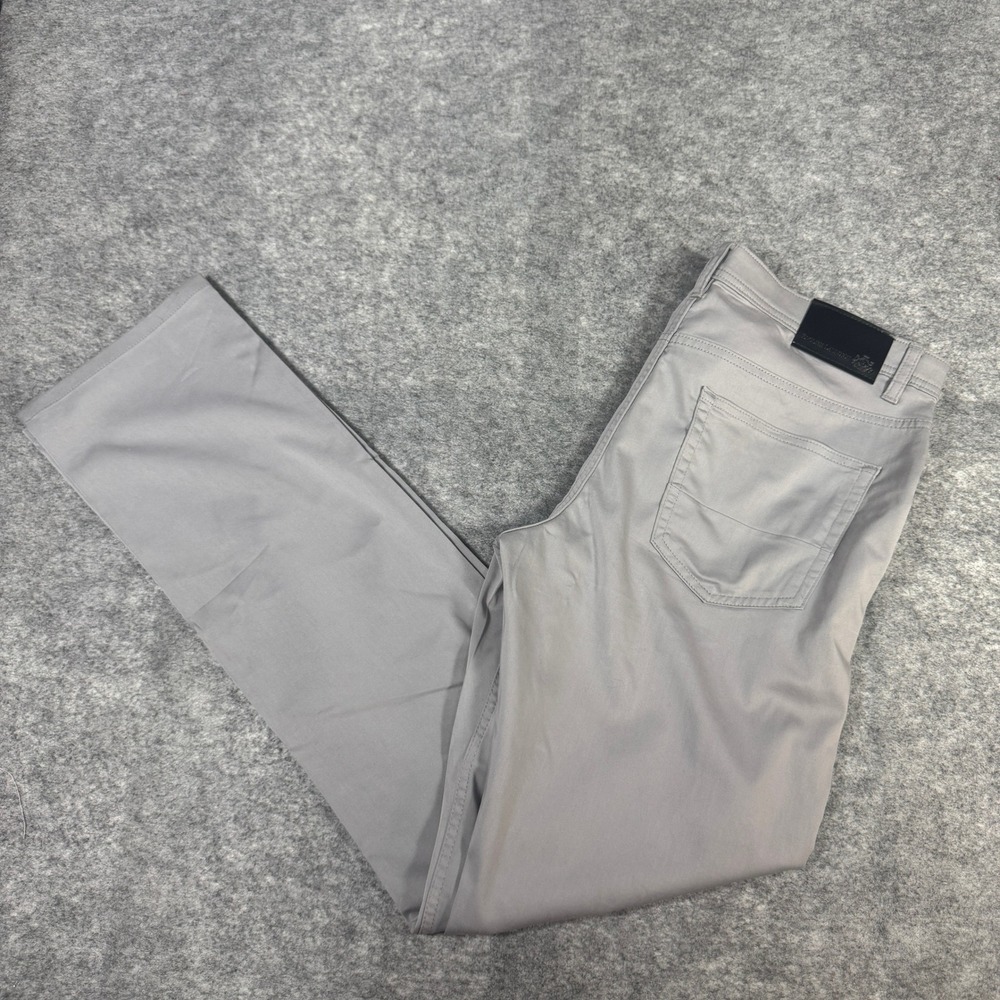 English Laundry Mens 32x34 Light Gray 5-Pocket Stretch Slim Straight Pants
